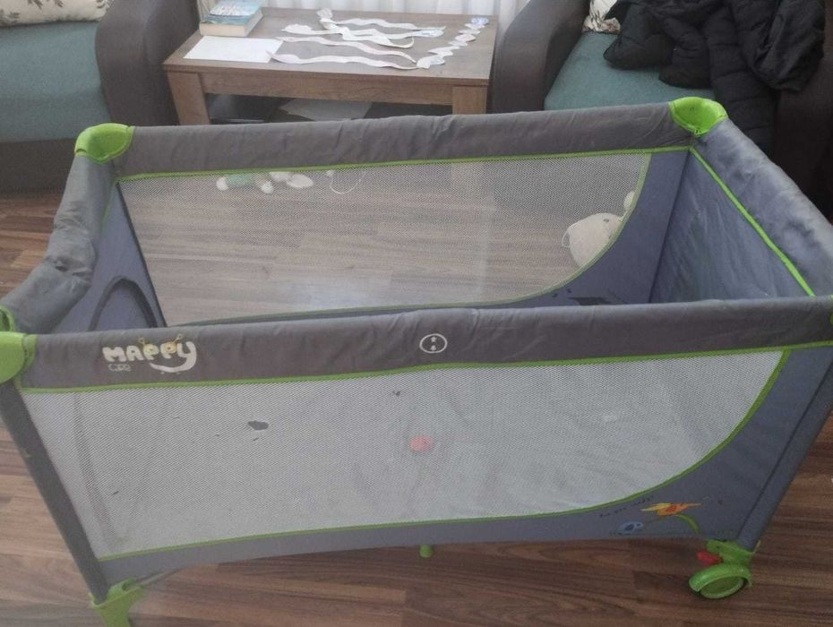 Patut copil pliabil cu saltea