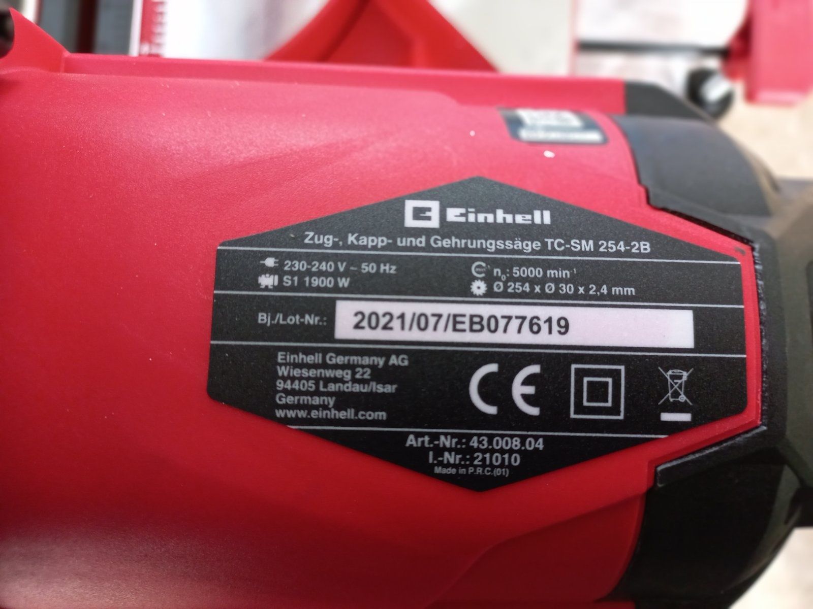 Циркуляр Einhell TC-SM 254 2B