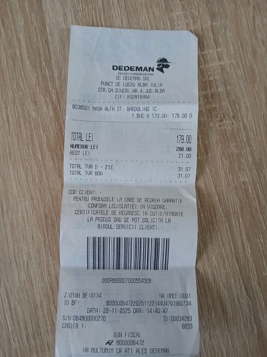 Masa living ,camera,sufragerie