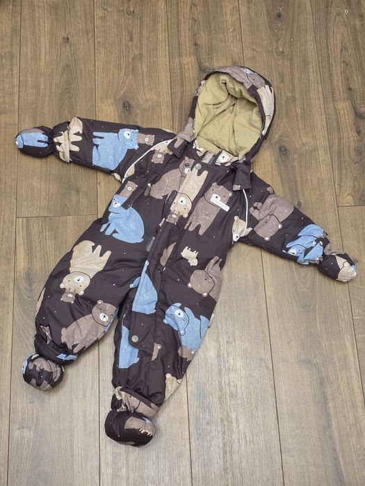 Зимний комбинезон Crockid (размер 68–74, на 1 год)