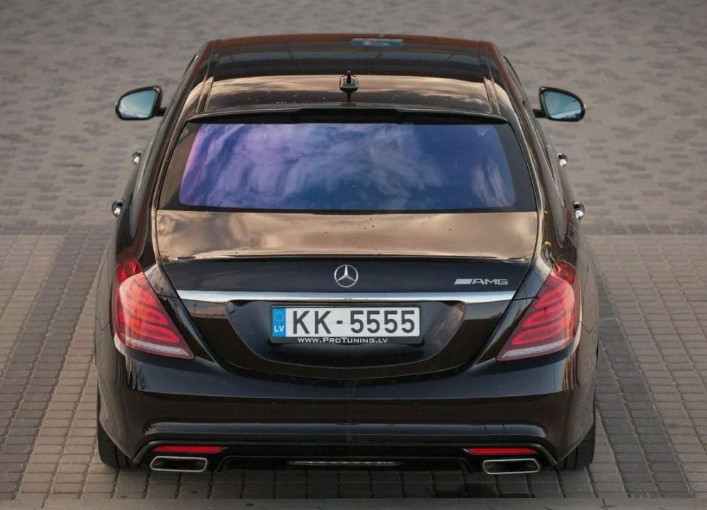 Mercedes S klass w222 S63 AMG Brabus Мерцедес АМГ Брабус Лип спойлер