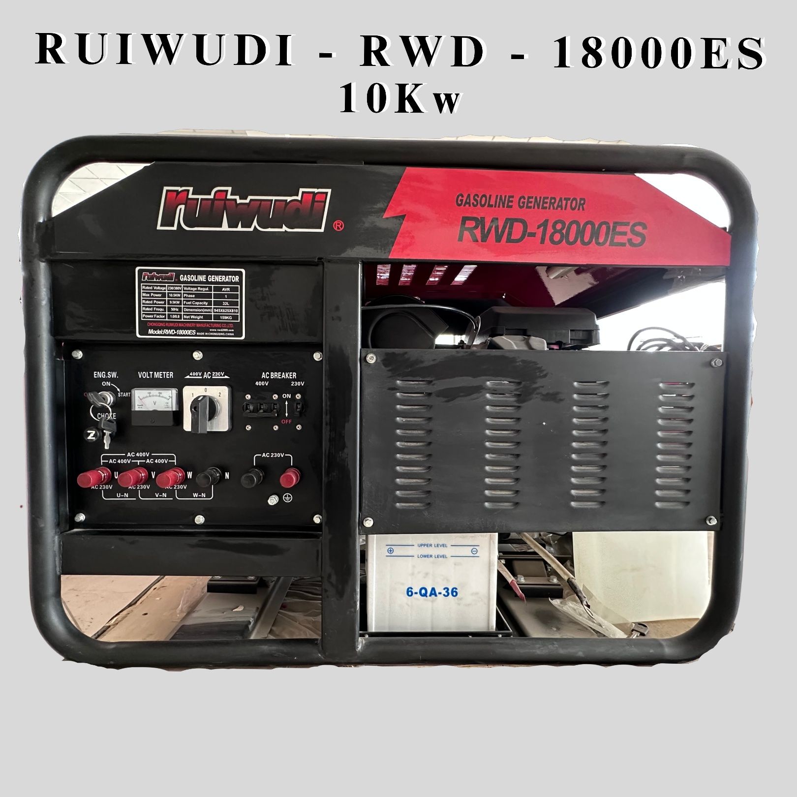 Бензиновый генератор RUIWUDI, divijok 10.5(9.5квт), benzinli generator