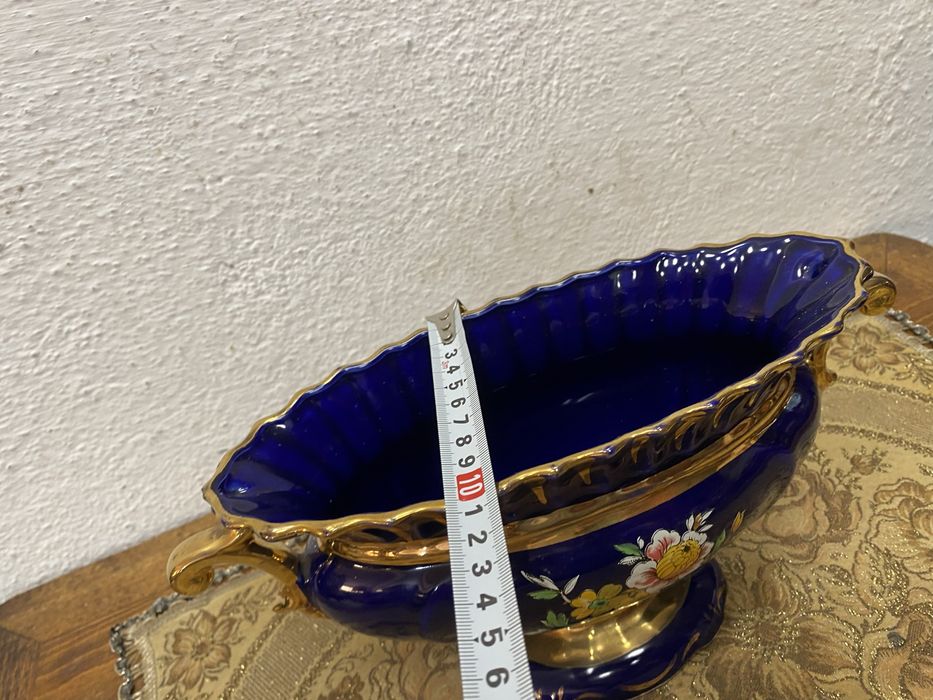 Италианси порцеланов съд ваза - жардиера