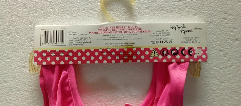 Детска рокля Дисни Мини Маус / Disney Minnie Mouse – оригинална,