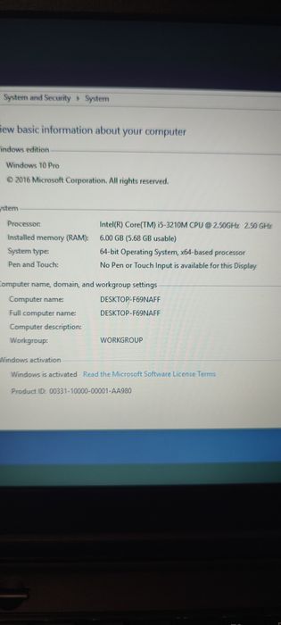 Laptop  Business Lenovo Thinkpad X230 i5