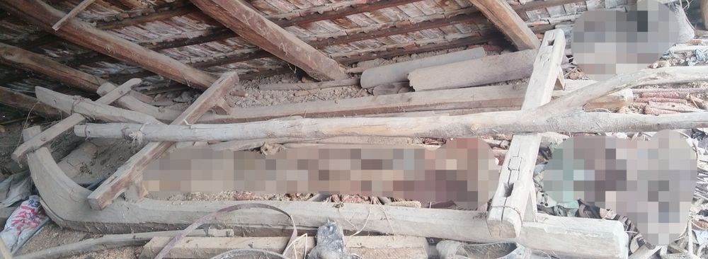 Sanie cai lemn veche colecție