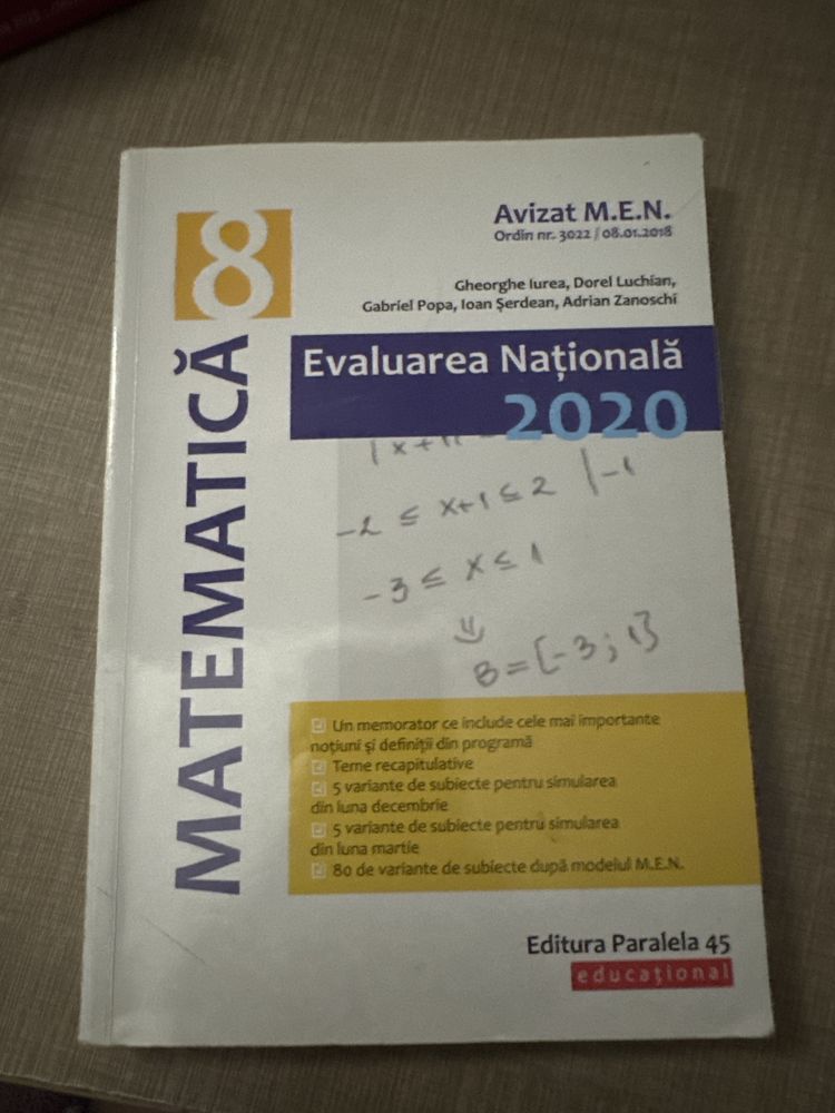 culegere matematica clasa a 8-a