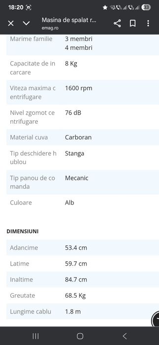 Masina de spalat rufe cu uscator Electrolux EWW1685w