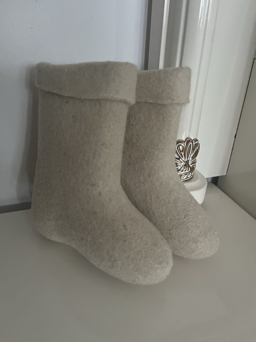 Валенки белые 15см