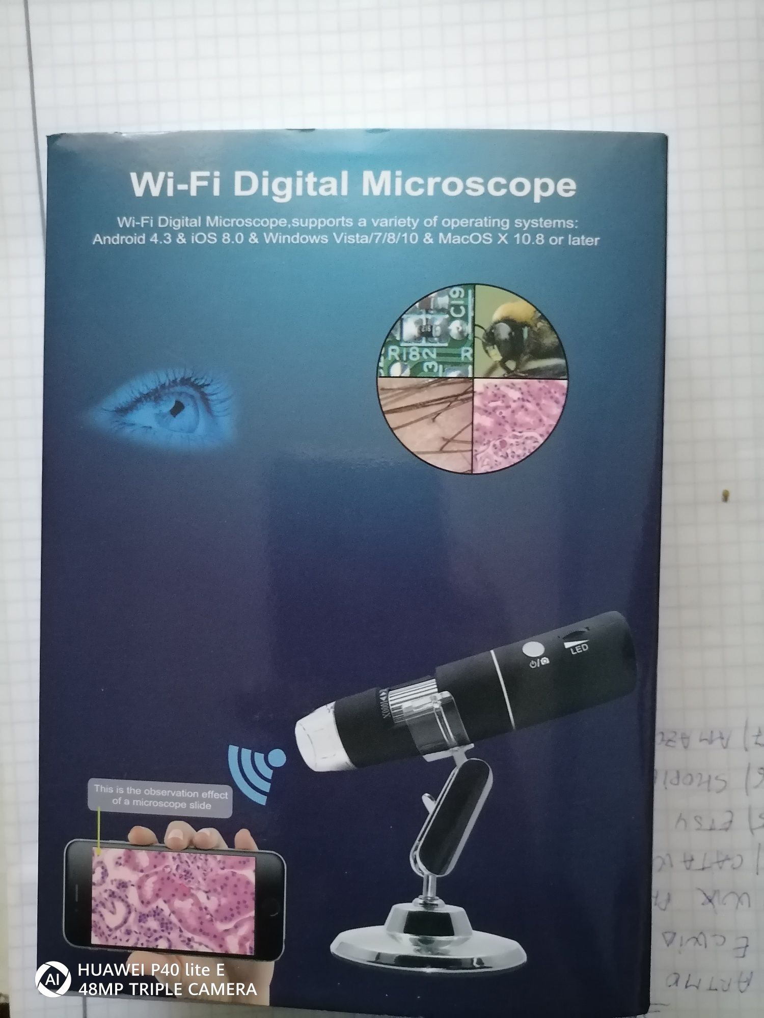 Microscop Inskam 303 Wi-Fi, 1000x zoom, 1080p