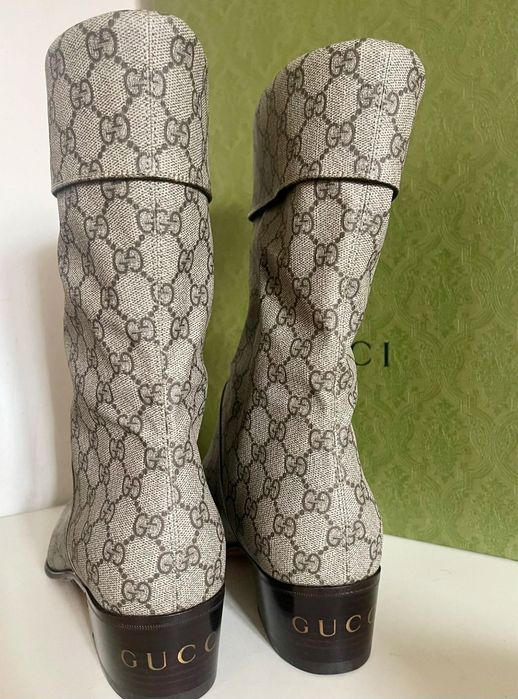 ПРОМО:GUCCI western boots unisex ,Original