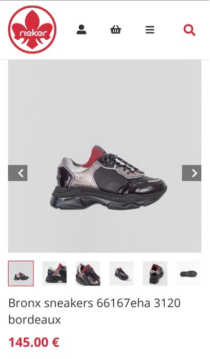 Sneakers din piele naturala Bronx.