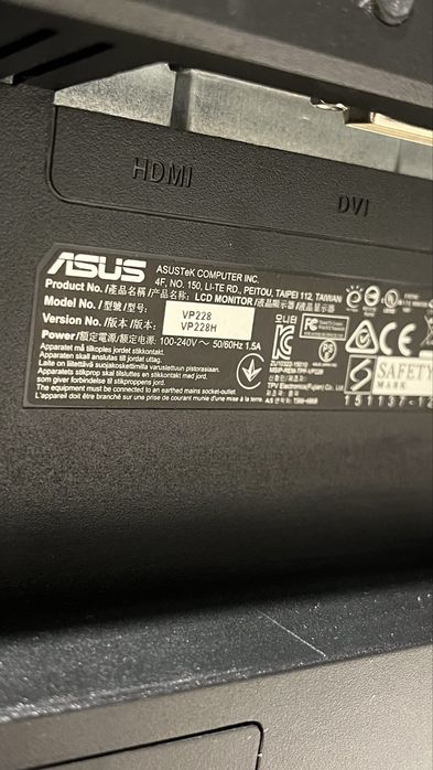 Monitor Asus 21.5” inch 60hz