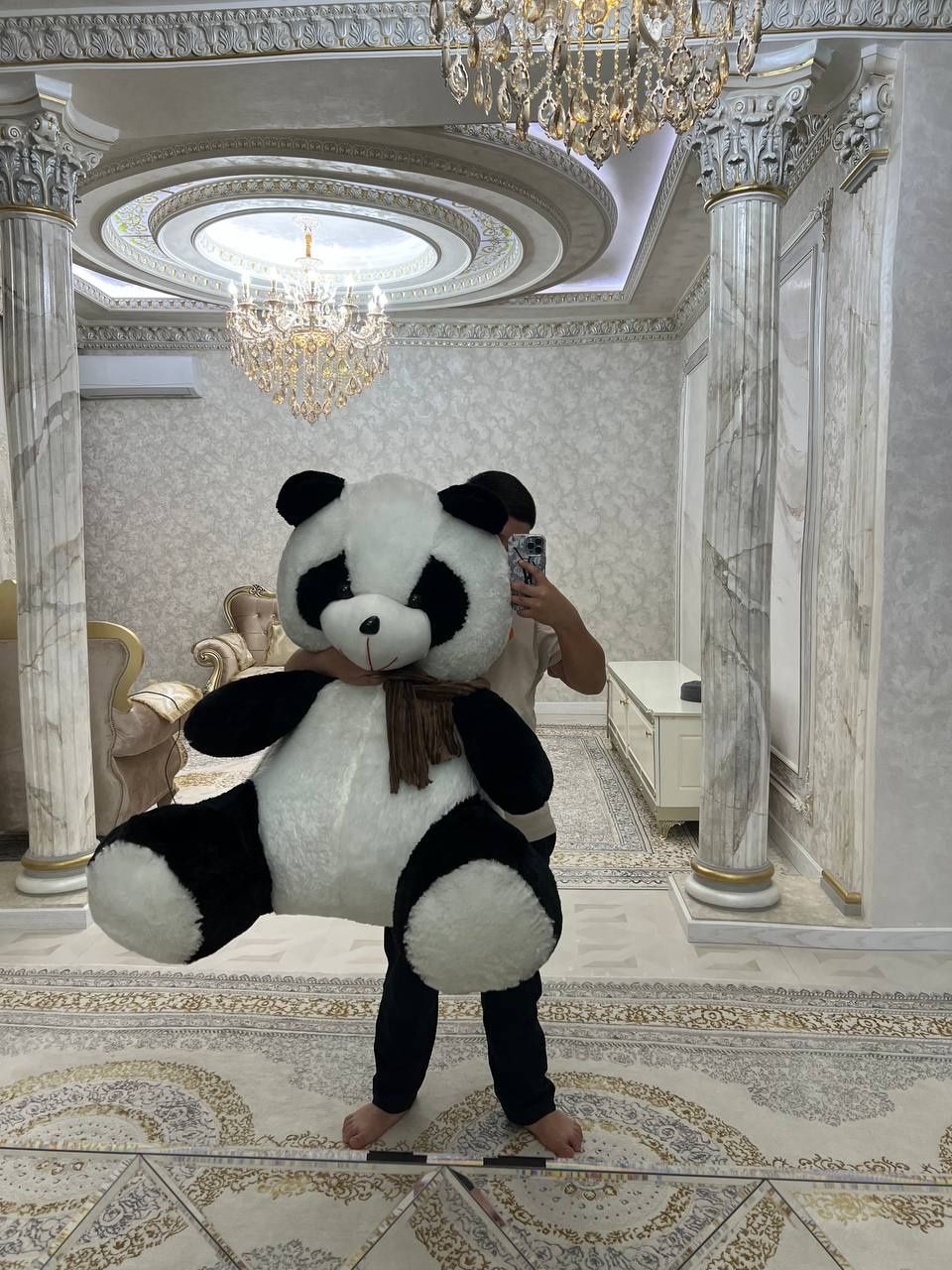 Katta ayiq panda uzunligi uzun 120 sm holati yengi