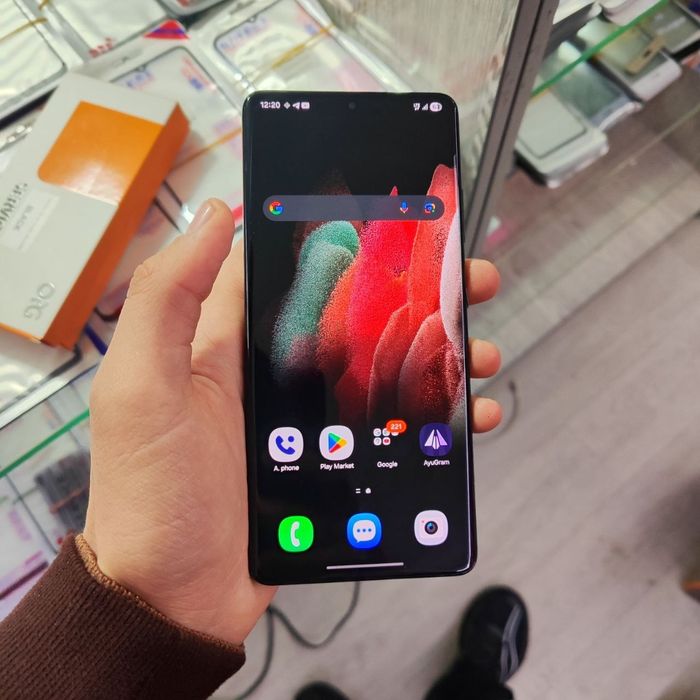 Samsung s21 ultra 5g
Faqat obmen 
Igrovoy tellarga
Snapdragon 8 gen 1,