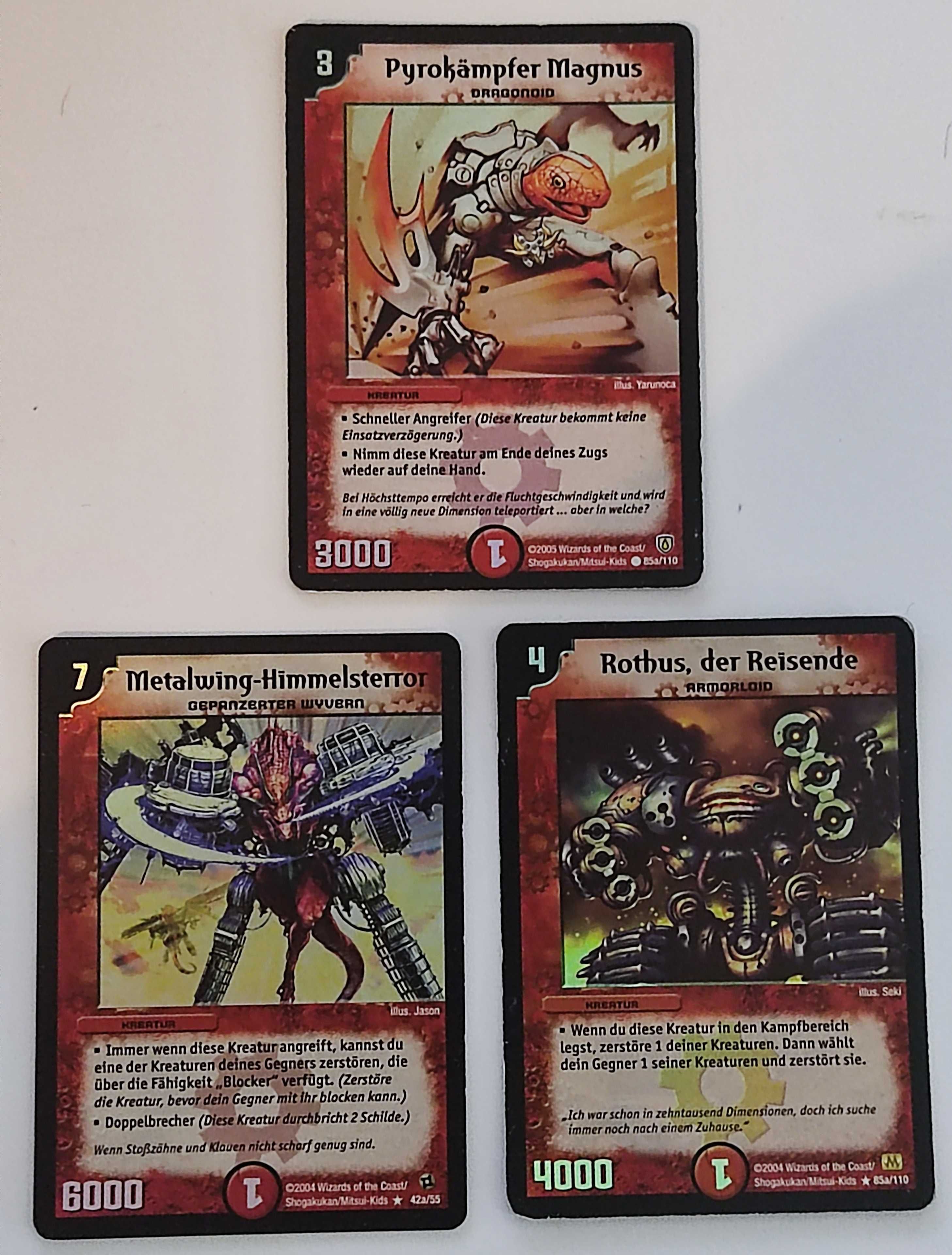 10 carti Originale Duel Masters HOLO - Promo & Super Rare cards