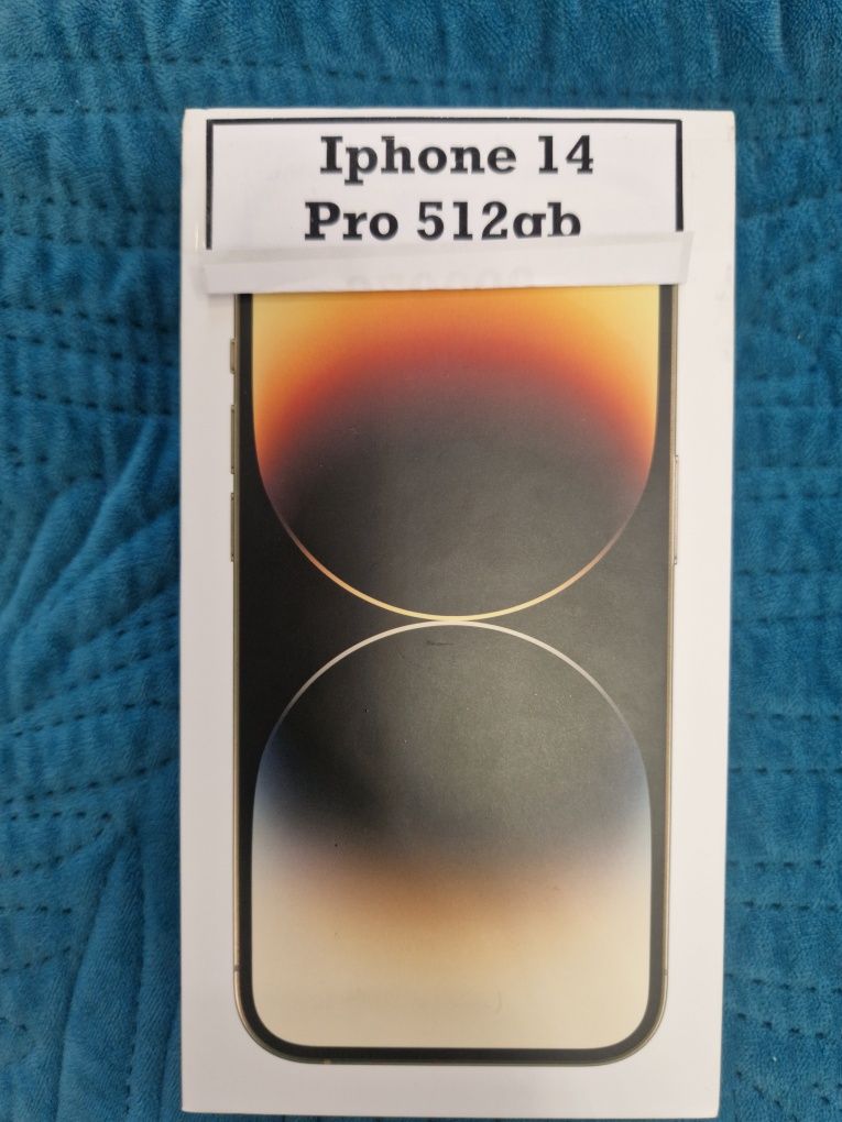 IPhone 14 pro, с гарантией, новый, 512 гб. Золото цвет