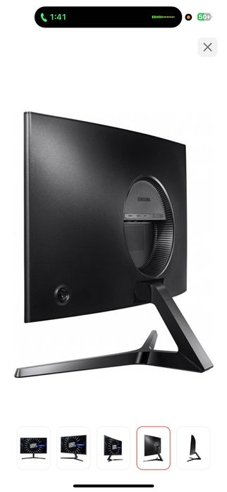 Монитор Samsung LC24RG50FZIXCI черный