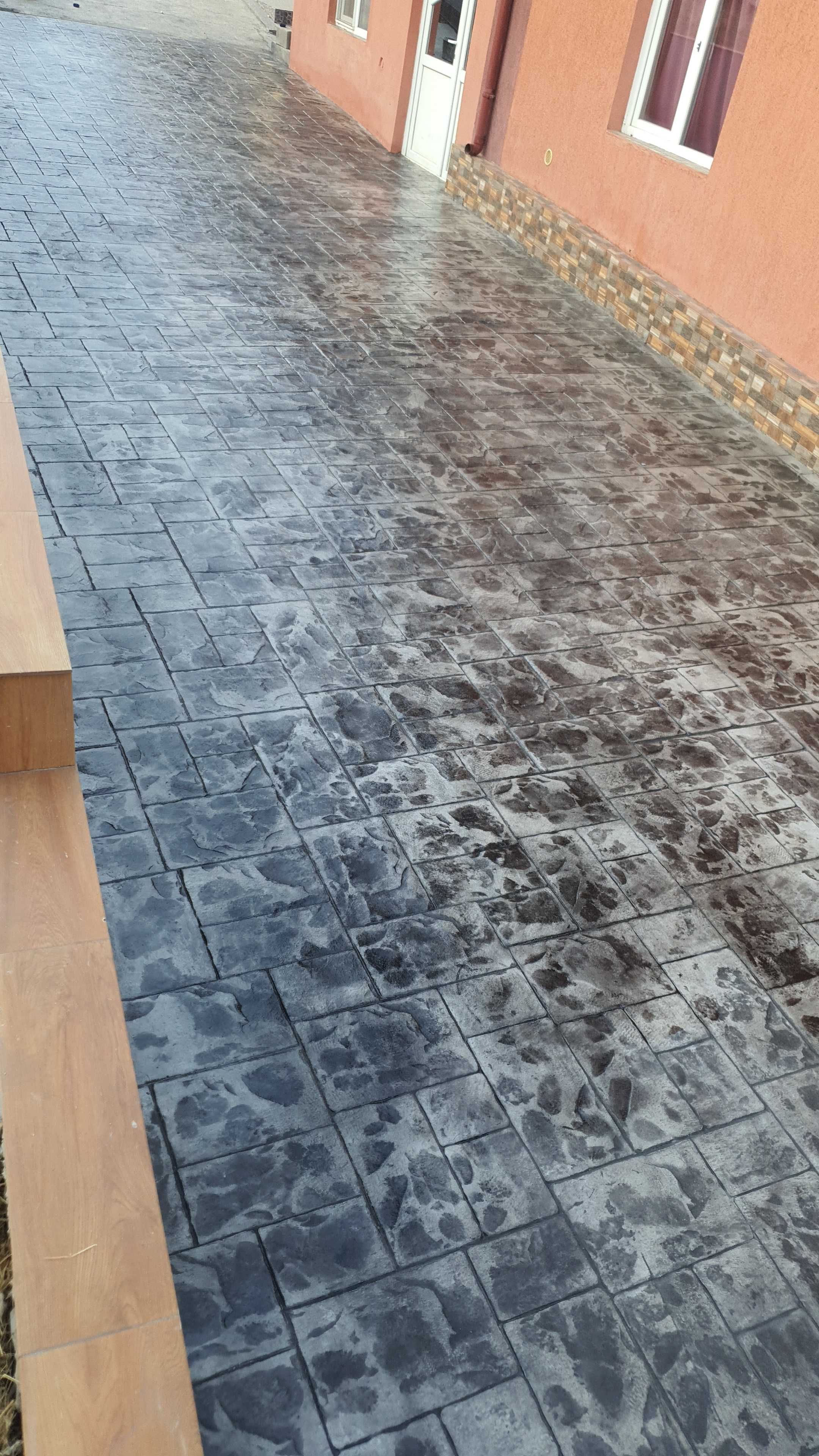 # beton amprentat si elicopterizat# pavaj din beton amprentat