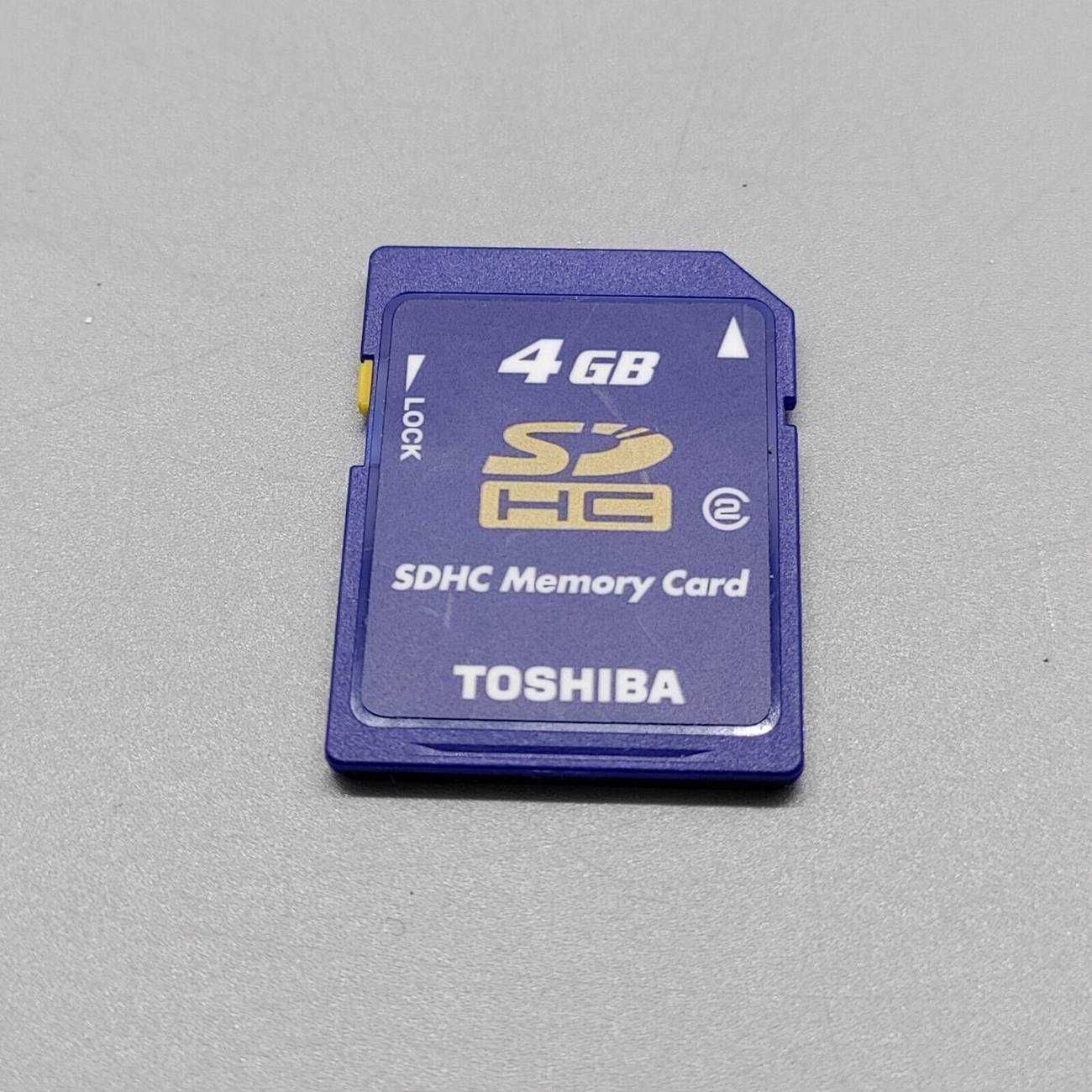 Карта памяти sd toshiba 4 гб sdhc