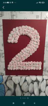 Рожден ден -2 годинки -розички със салфетки