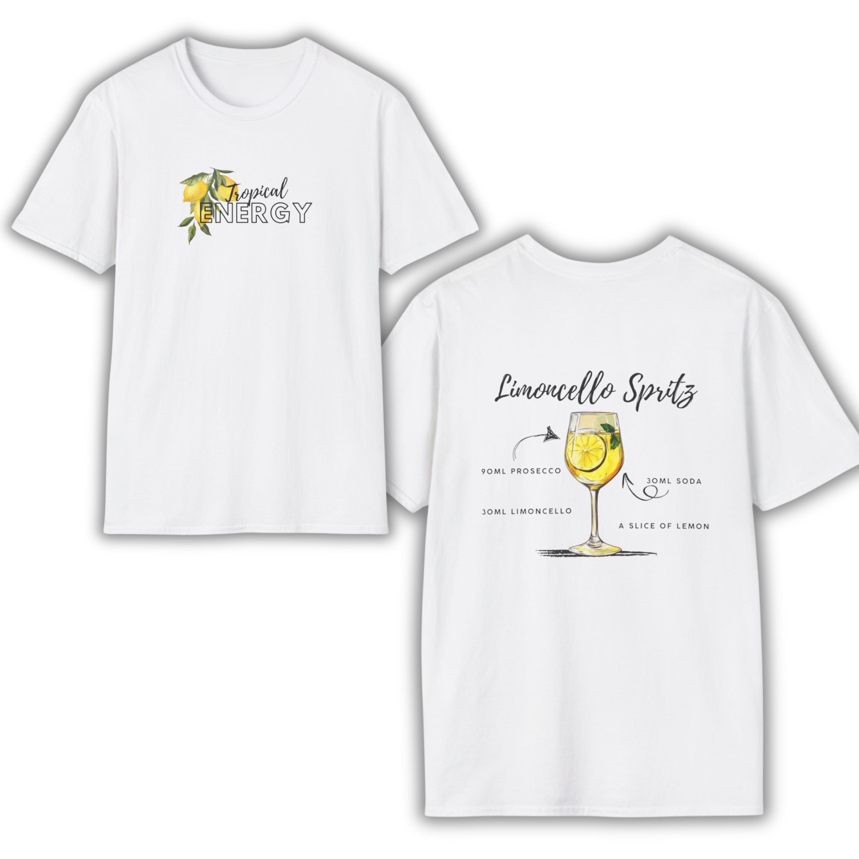 Тениска с коктейл Limoncello Spritz – свеж летен стил - лимончело