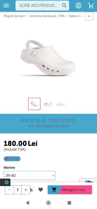 Saboti autoclavabili On Zen Bubble - mărime 39-40