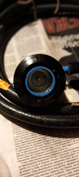 Черен маркуч за газова бутилка 18/9мм.