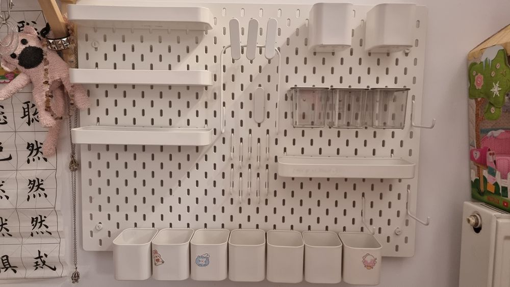 Panou IKEA Skadis, 76x56 cm, multiple accesorii