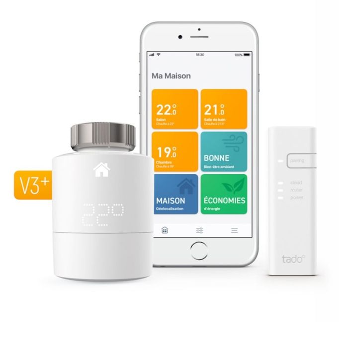 Pachet climatizare inteligenta Tado - Smart Radiator Thermostat V3+