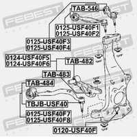 Bucsa brat pivot NOU fata Lexus 460L LS460 600HL LS600H LS600HL