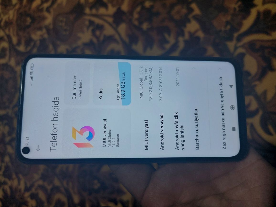 Redmi note 9  4/64 gb