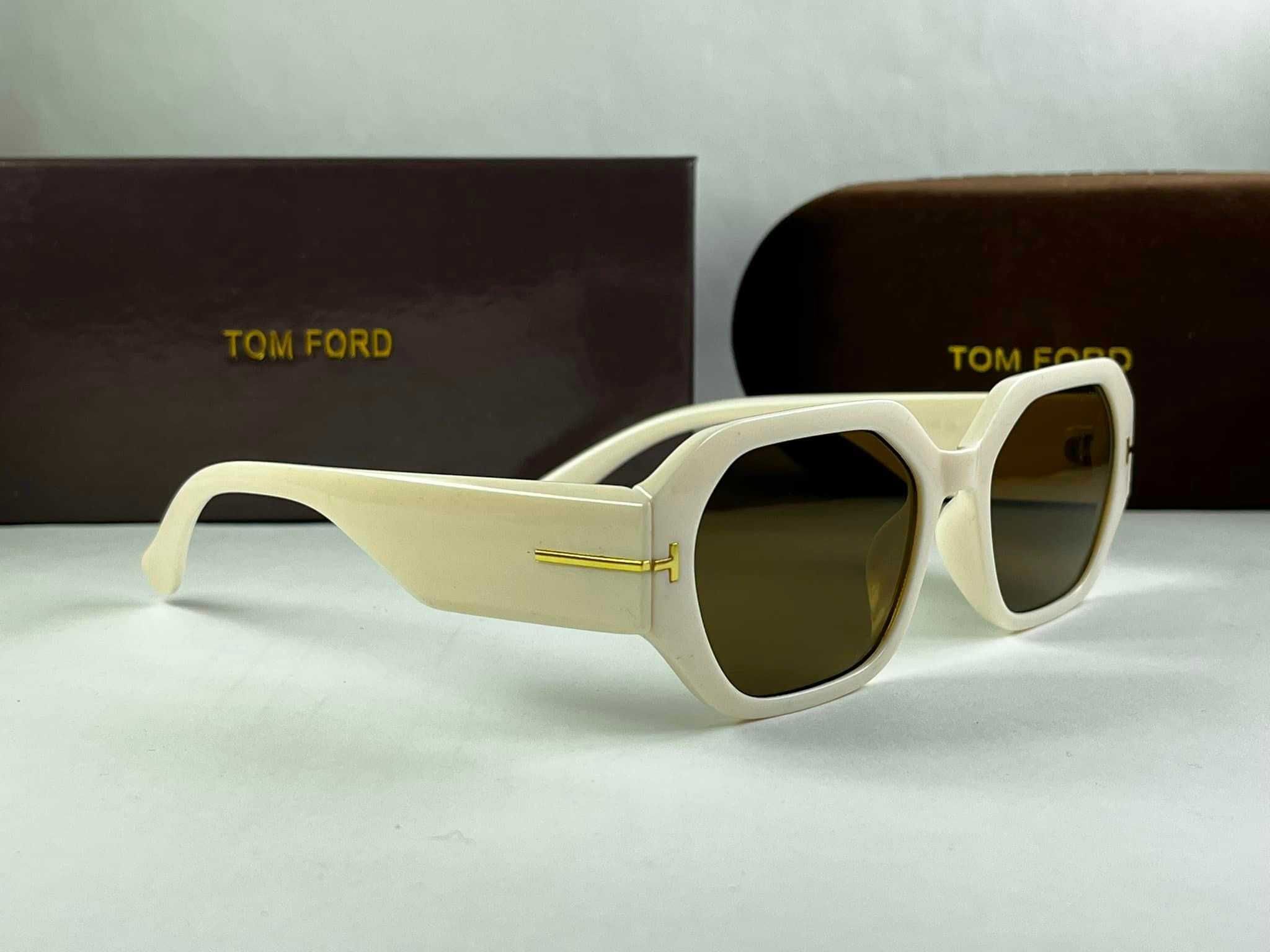 Слънчеви очила Tom Ford Sunglasses Правоъгълни Черни УВ400 защита