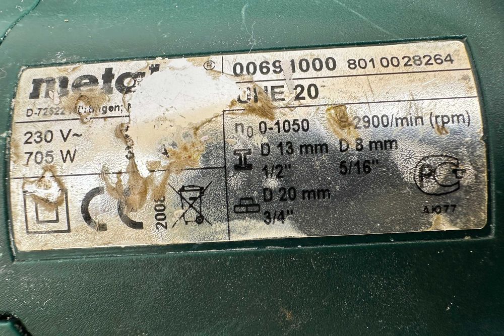 METABO UHE 20 - Комбиниран перфоратор 705W 2.2J