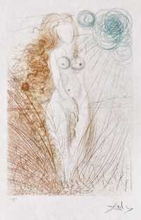 Original Salvador Dali -Nasterea lui Venus