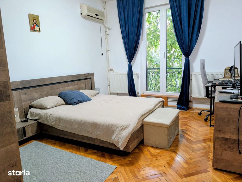 Bazilescu parc,metrou,mob./utilat,et1/3,60mp+boxa,bloc reabilitat