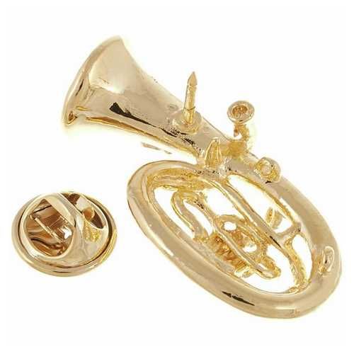 Insigna tip brosa, basfligorn, Art of Music Pin Tenorhorn Large