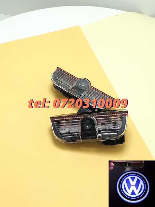 Set Proiectoare Portiere Led Logo Holograma Vw