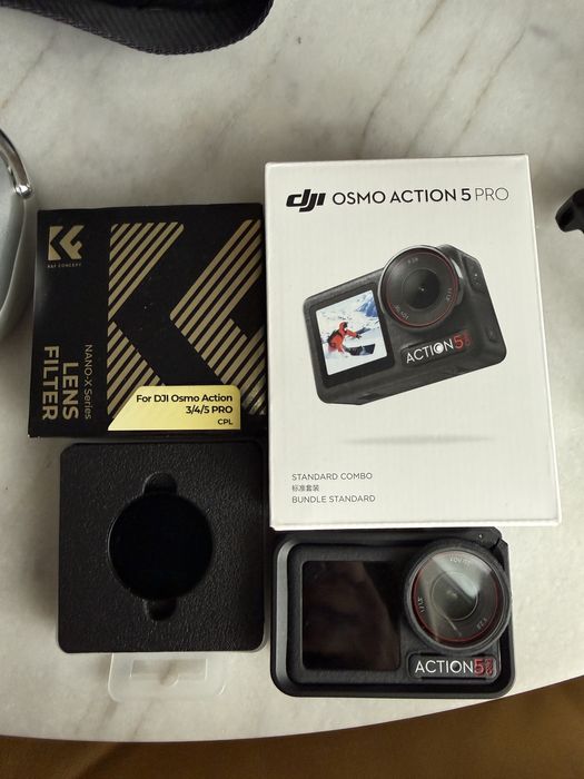 Dji Action 5 Pro + filtru CPL (full kit)