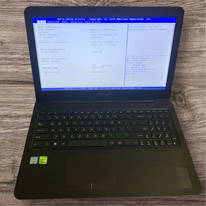 Laptop asus x556uj i5 6200u