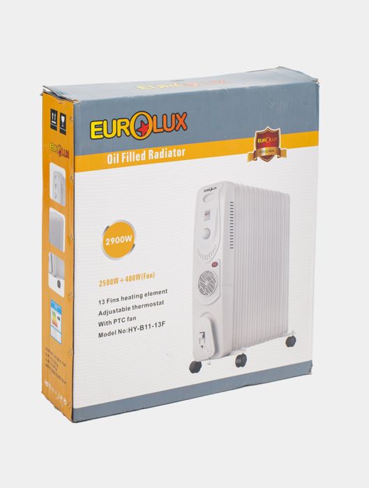 Масляный обогреватель, 13 ребер, нержавеющая сталь, с термостатом