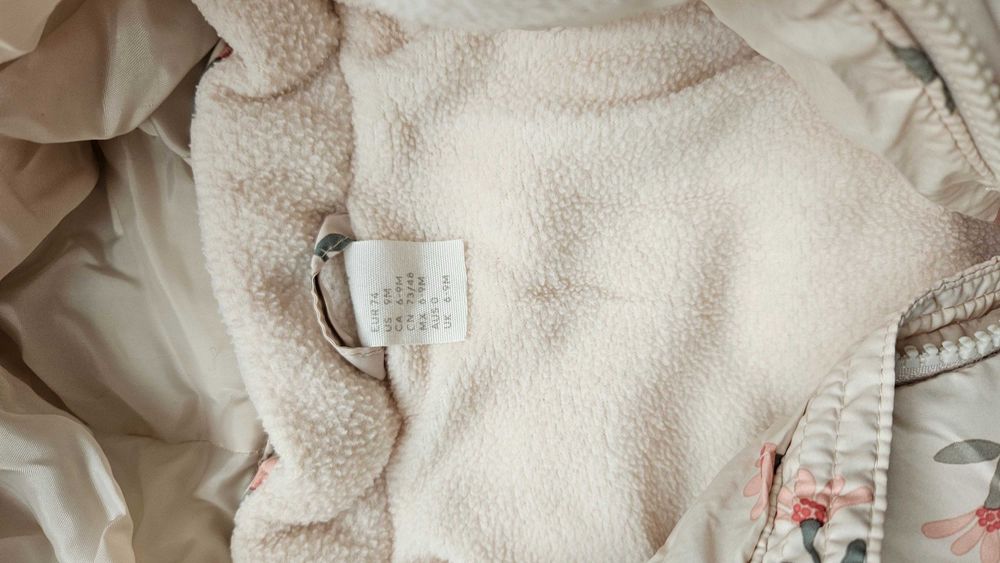 Водоотблъскващо бебешко ватирано яке H&M размер 74