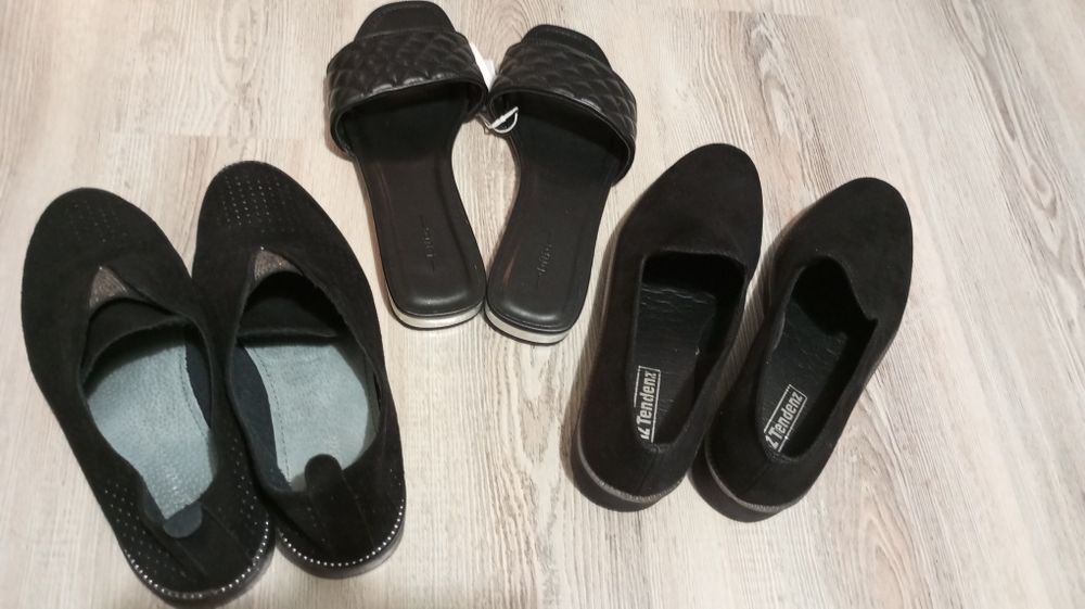 Нови обувки, кожа, набук