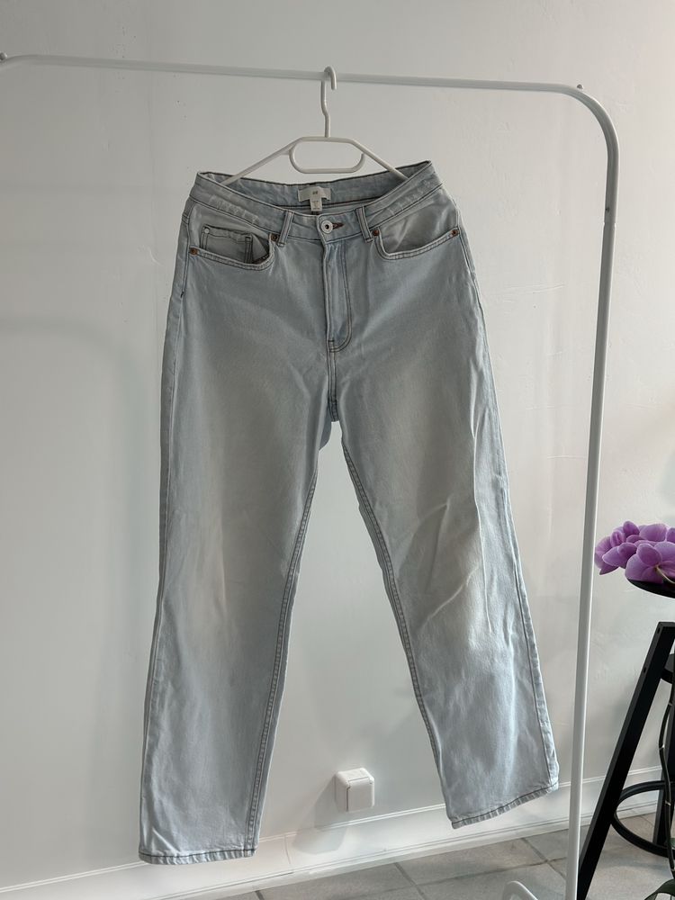 Дамски дънки H&M светлосини, размер 38