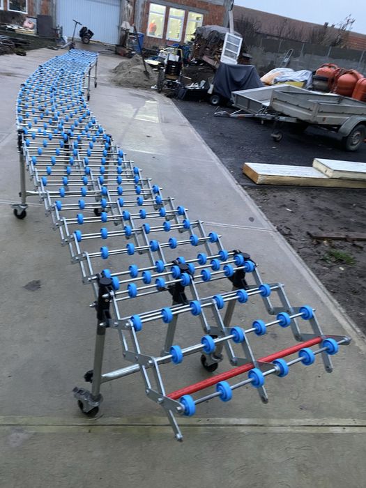 Banda transportoare , cale cu role mici flexibila Gura