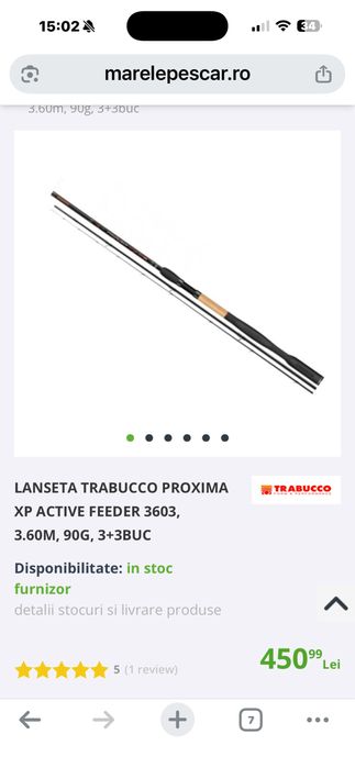 Trabucco Proxima 3.60, 90 gr