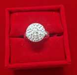 ARG4,inel argint 925,nou/marcat, solid, zirconii albe