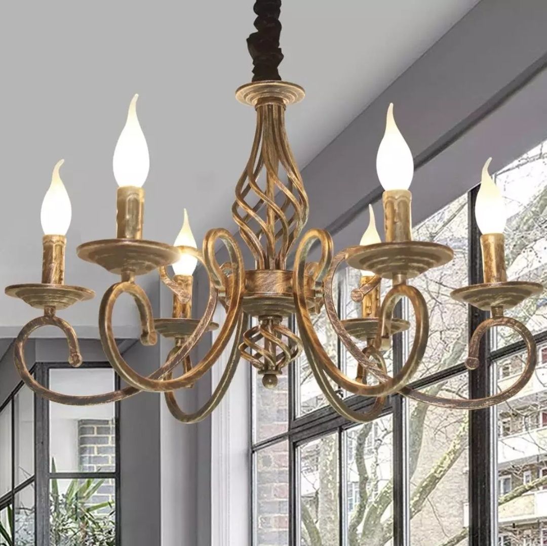 Lustra Lampadar Vintage Bronz