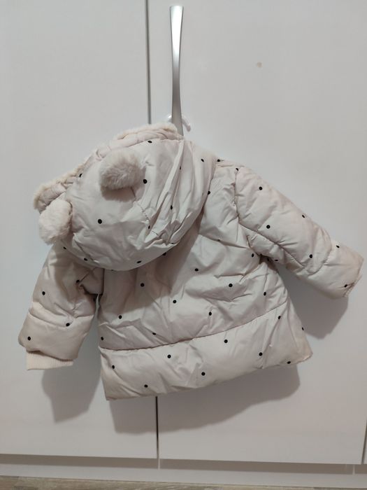 Топло зимно яке Zara за бебе момиче