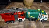 Jucării, mașină de pompieri și de gunoi